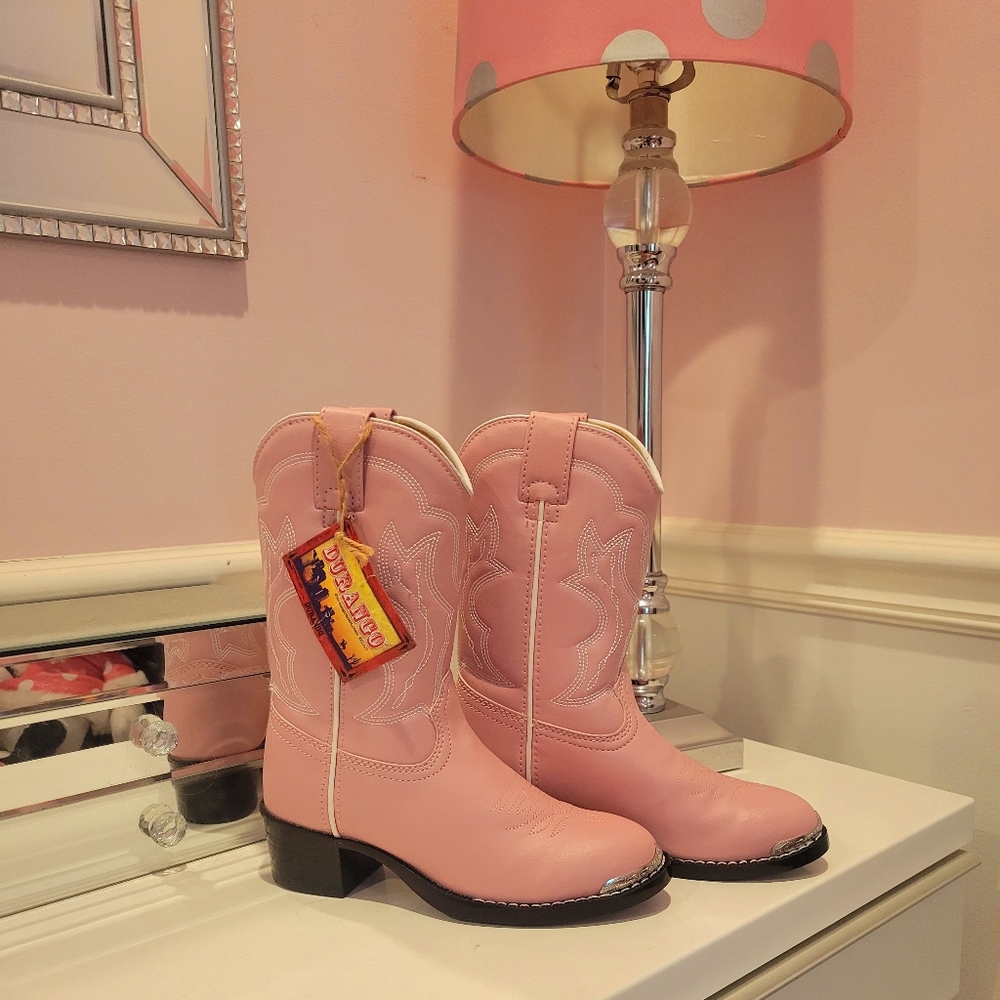 GIRLS Pink Cowboy boots, size 12, New